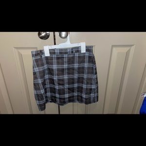 Plaid A-Line Skirt